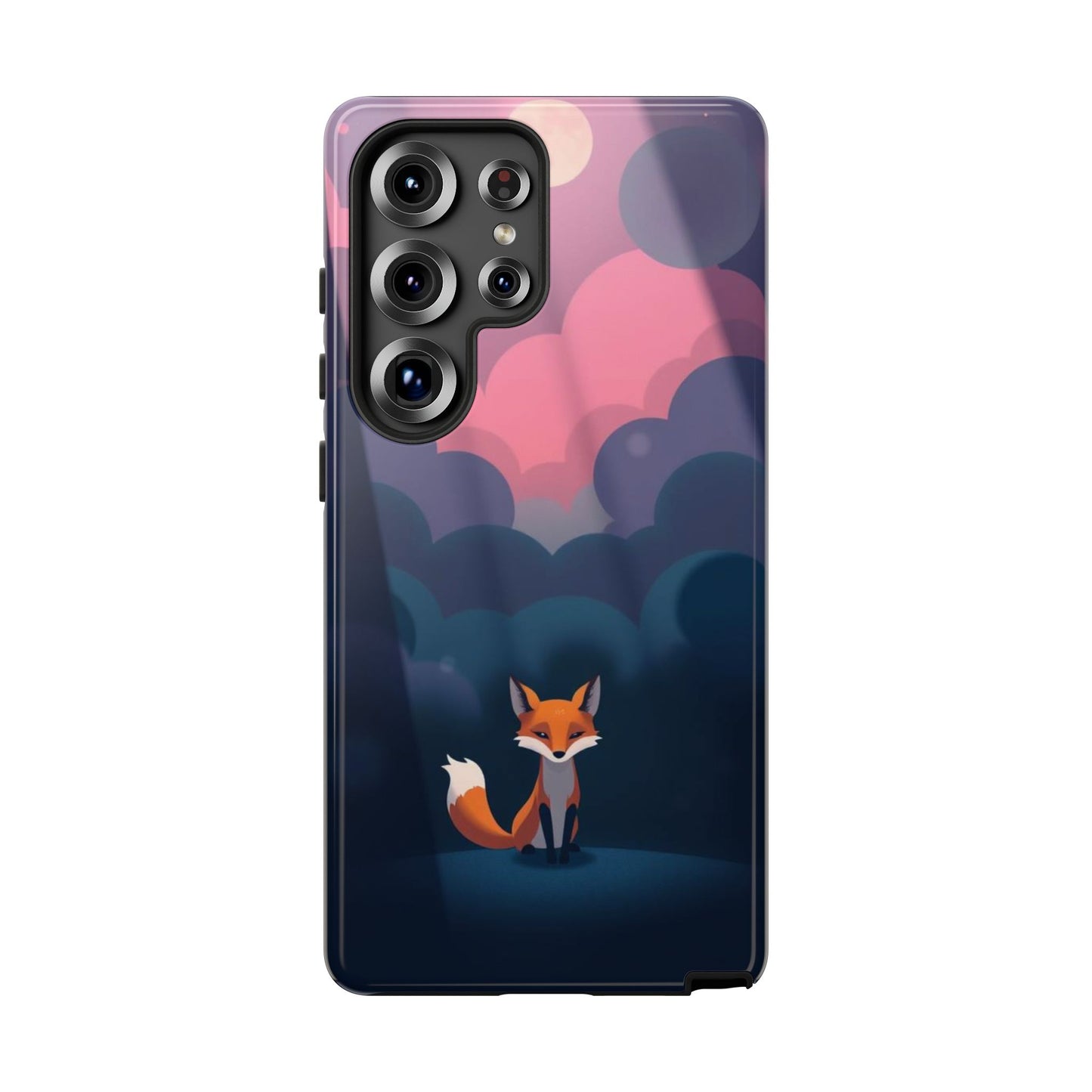 Samsung Galaxy S25 Ultra / Glossy Phone Case - Moody Pop Art Fox Design Phone Case