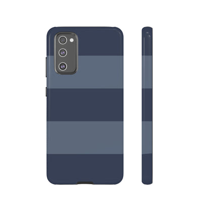 Dark Blue Horizontal Stripe Pattern Phone Case - Blue Phone Case - Samsung Galaxy S20 FE / Glossy