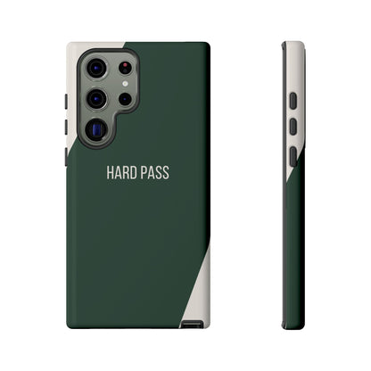 Samsung Galaxy S23 Ultra / Glossy Phone Case - Sassy Statement Case ’Hard Pass’ in Green & White
