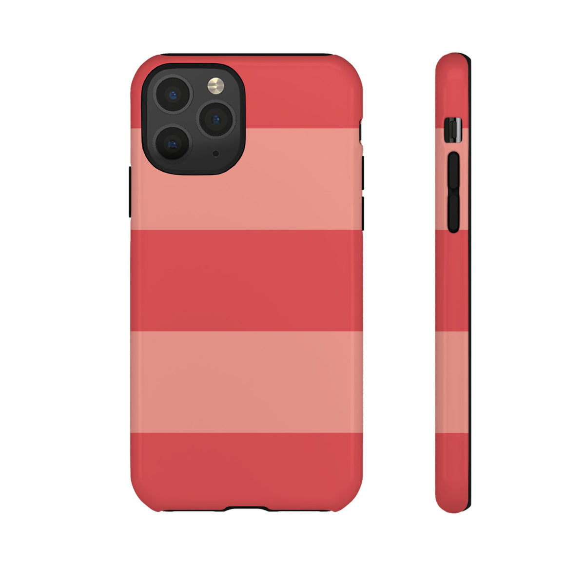 Pink Horizontal Stripe Pattern Phone Case - Pink Phone Case - iPhone 11 Pro / Glossy
