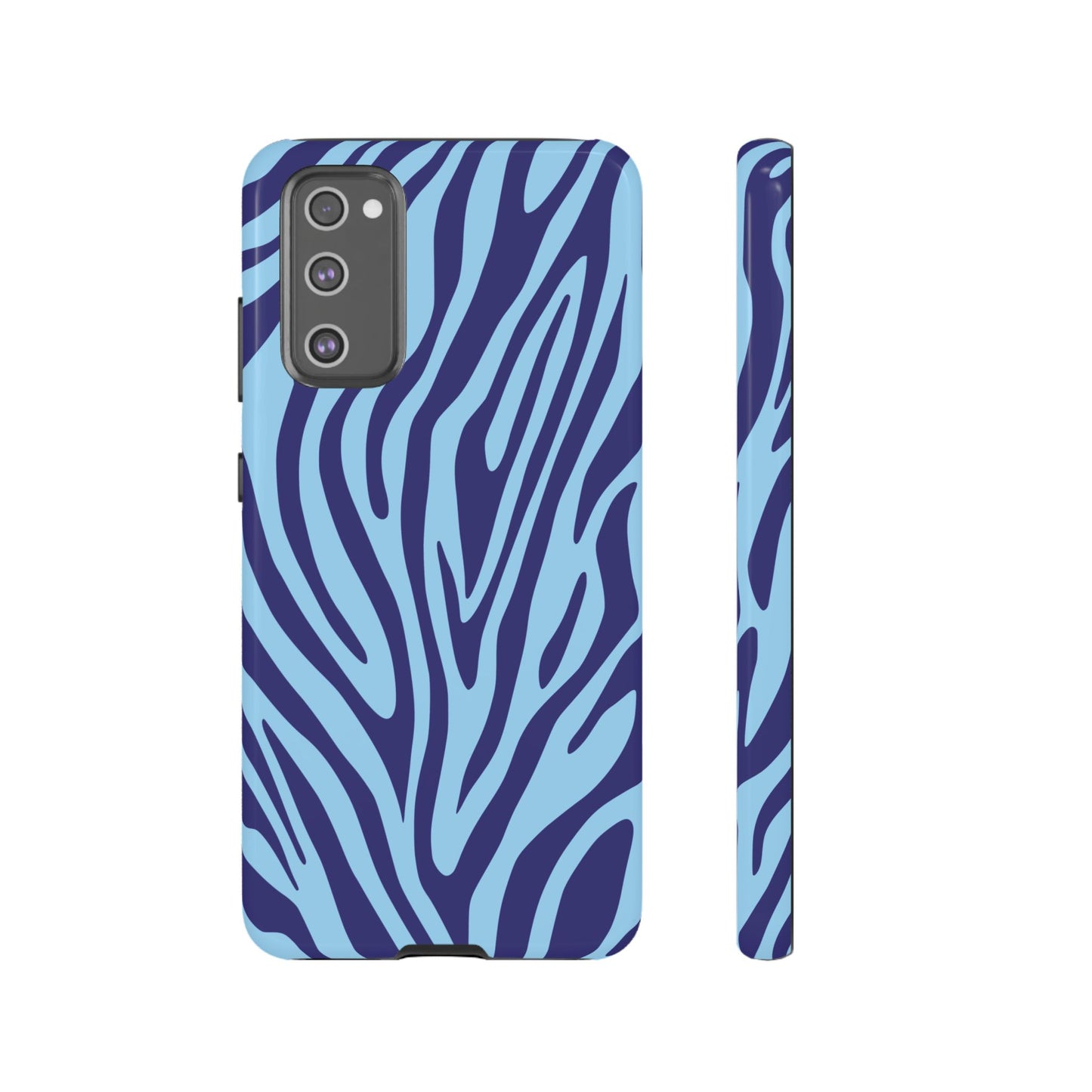 Boutique Sky Blue Tiger Print Phone Case