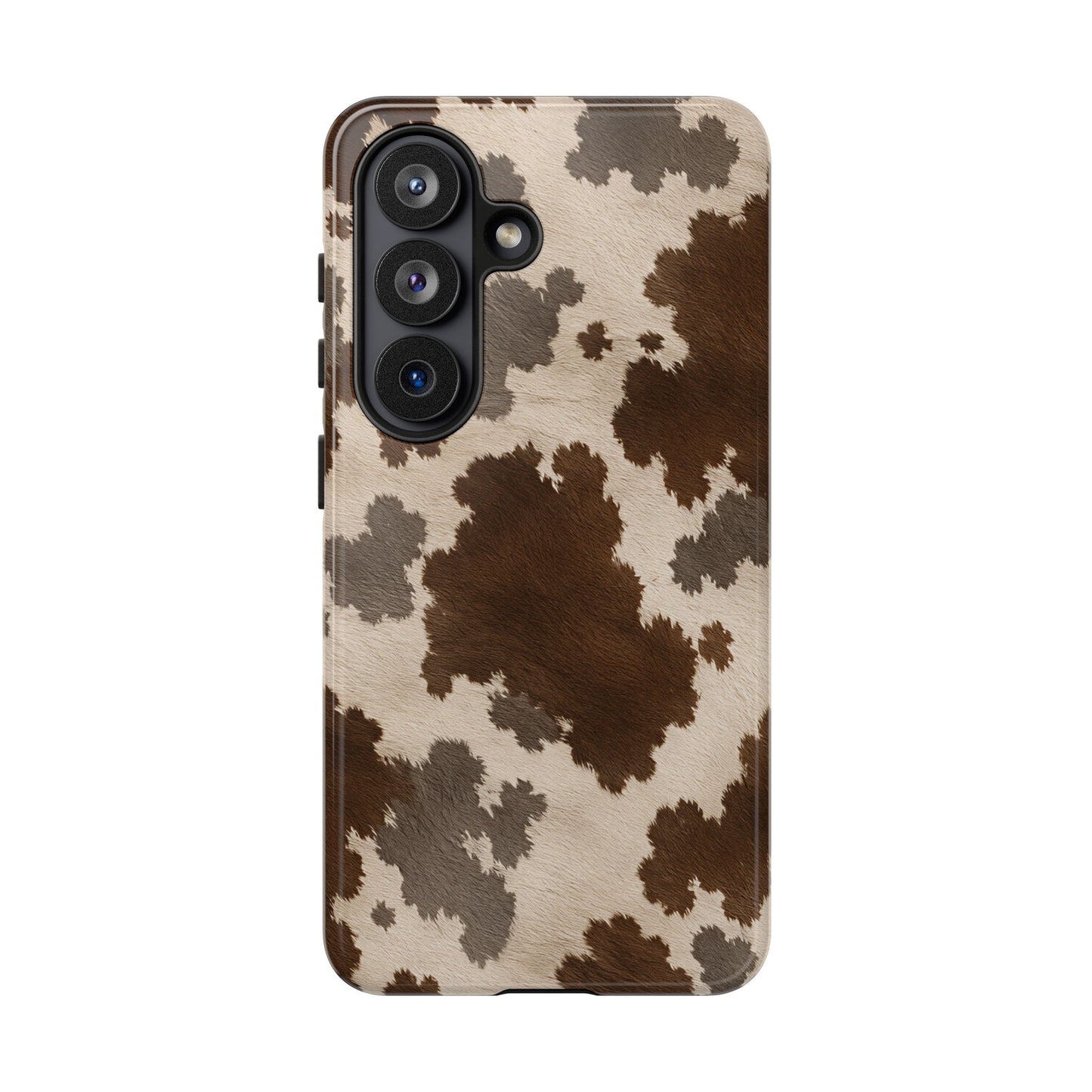 Stylish Mocha Cow Print Phone Case