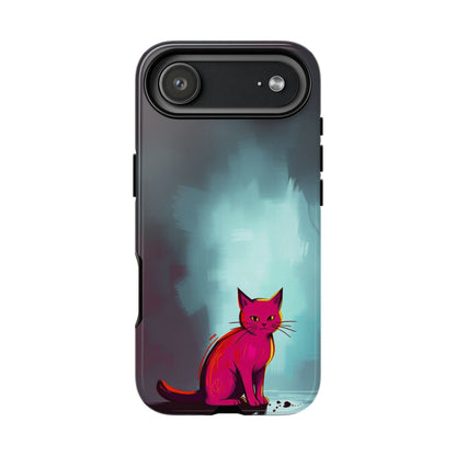 Pop Art Moody Cat Design Phone Case - Multicolor Phone Case - iPhone 17 Air / Glossy