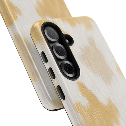 Golden Honey Cow Print Phone Case