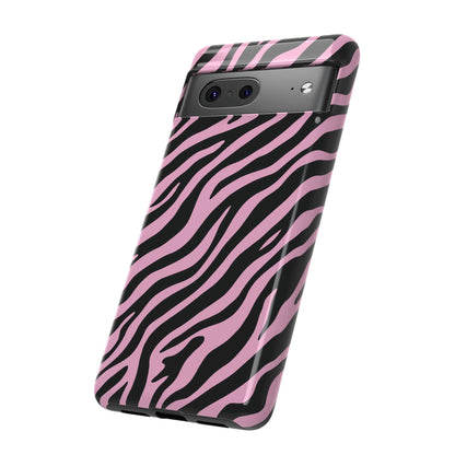Stylish Blush Zebra Print Phone Case