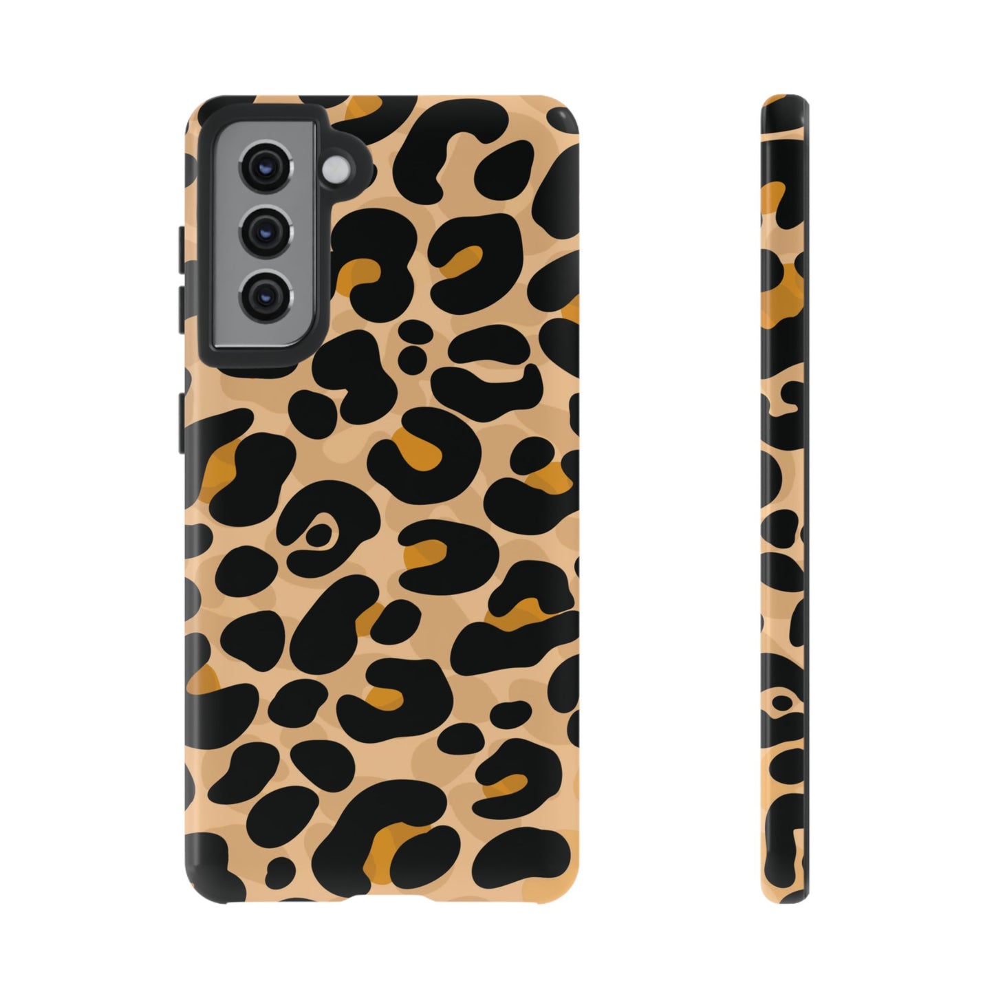 Stylish Mocha Leopard Print Phone Case