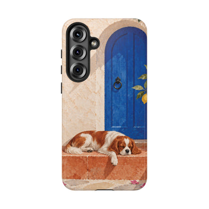 Cavalier King Charles Spaniel Blue Door Siesta Phone Case - Multicolor Phone Case - Samsung Galaxy S25 Plus / Glossy