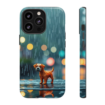 iPhone 13 Pro / Glossy Phone Case - Origami ’Soggy Dog’ Design Phone Case