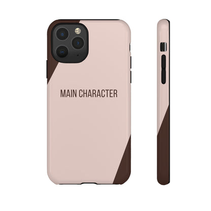 iPhone 11 Pro / Glossy Phone Case - Sassy Statement Case ’Main Character’ in Pink & Brown