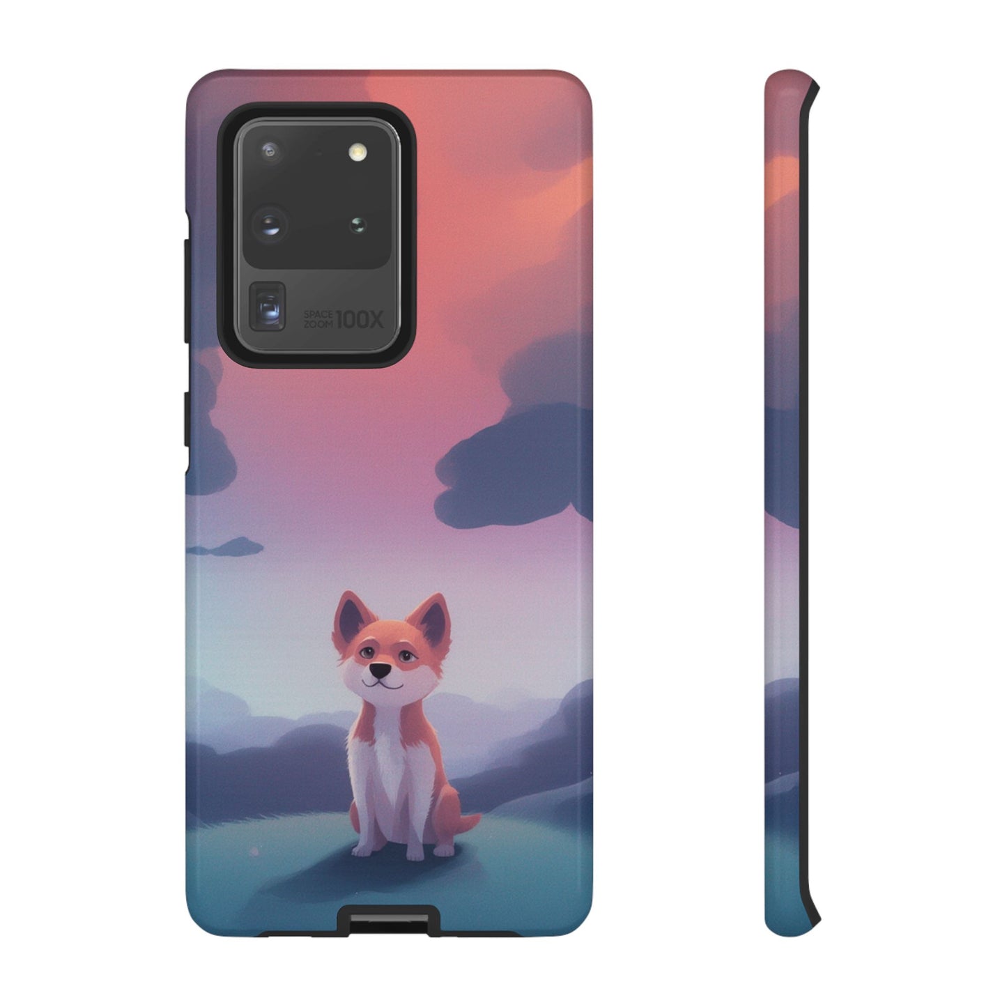 Samsung Galaxy S20 Ultra / Glossy Phone Case - Cute Dog & Cloud Design Phone Case