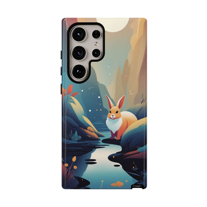 Samsung Galaxy S24 Ultra / Glossy Phone Case - Stylised Rabbit Design Phone Case
