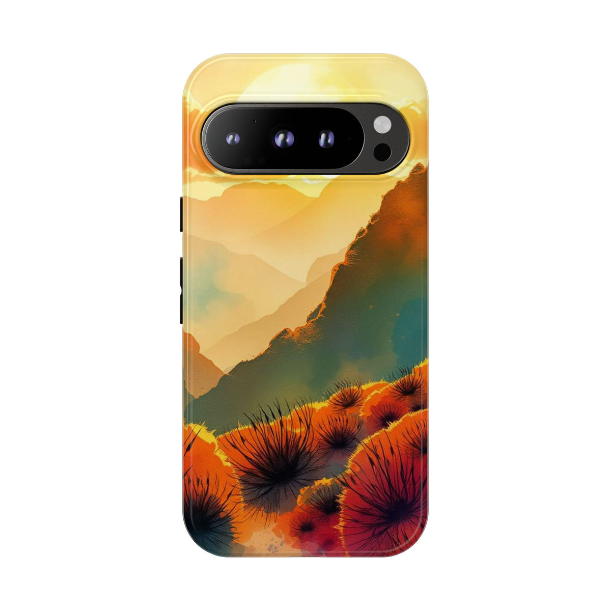 Ideallic Watercolour Sunset Design Phone Case - Multicolor Phone Case - Google Pixel 9 Pro / Glossy