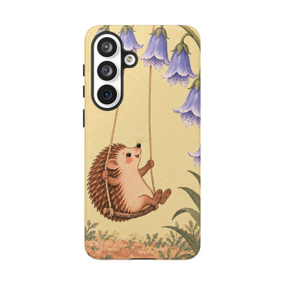 Whimsical Buttercream Hedgehog and Bluebell Phone Case - Yellow Phone Case - Samsung Galaxy S26 Plus / Glossy