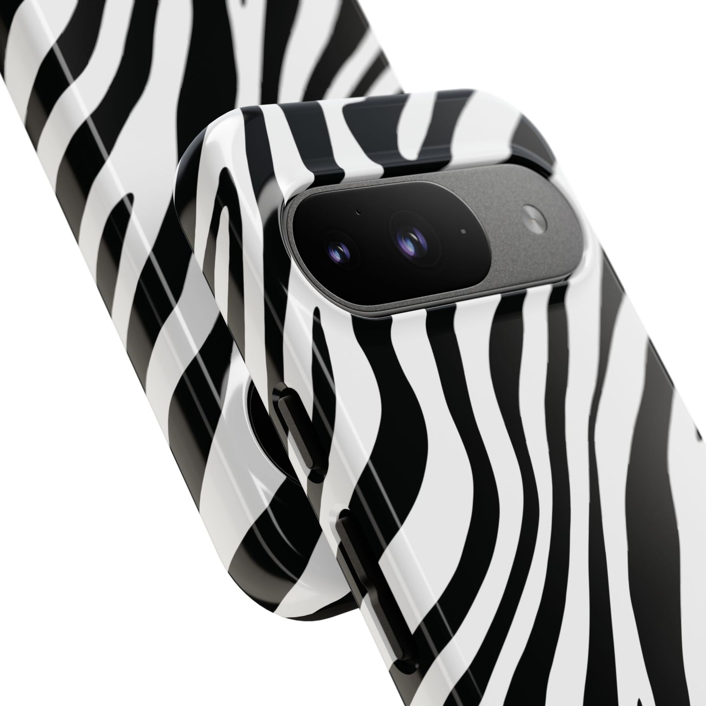 Modern Monochrome Zebra Print Phone Case