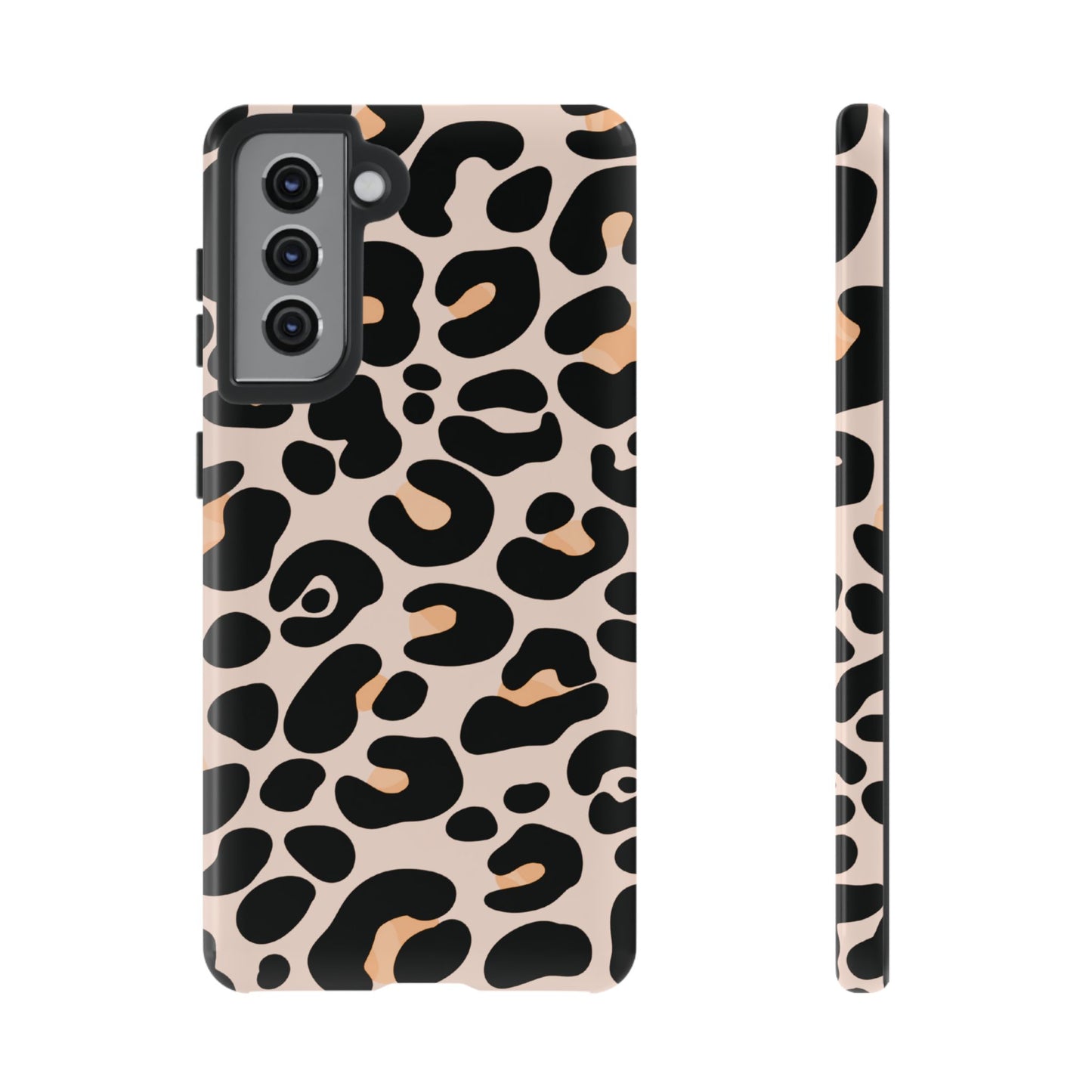 Elegant Peach Leopard Print Phone Case