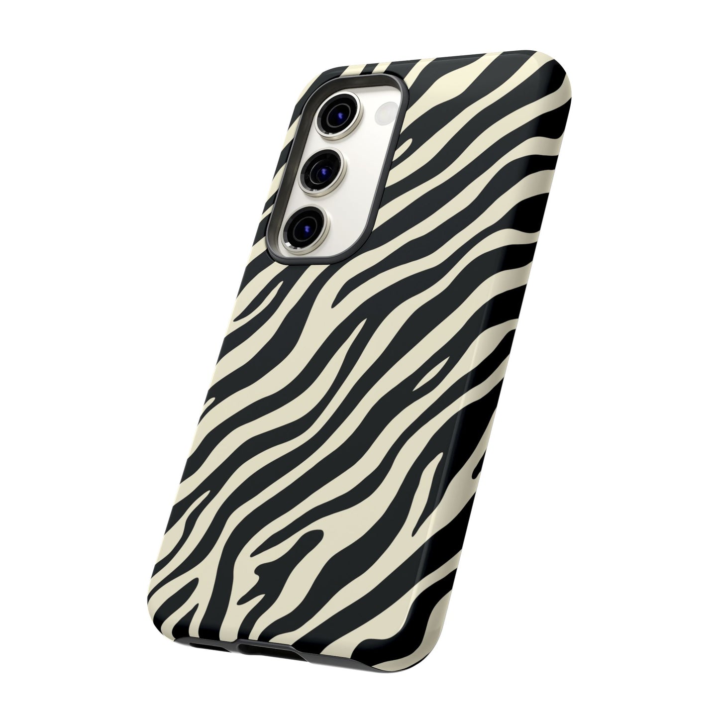 Chic Ivory Zebra Print Phone Case