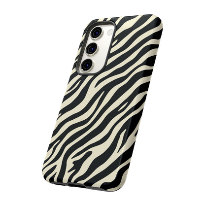 Chic Ivory Zebra Print Phone Case