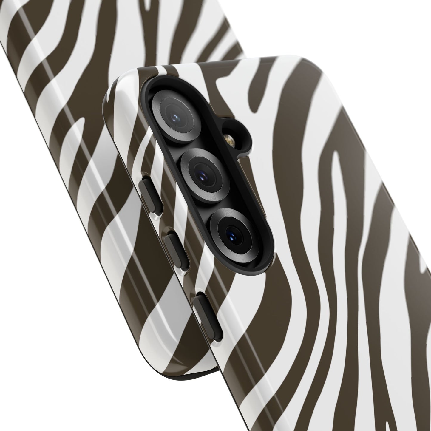Modern Mocha Zebra Print Phone Case