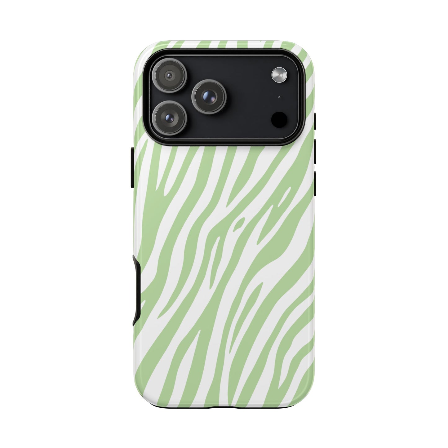 Mint Tiger Print Phone Case