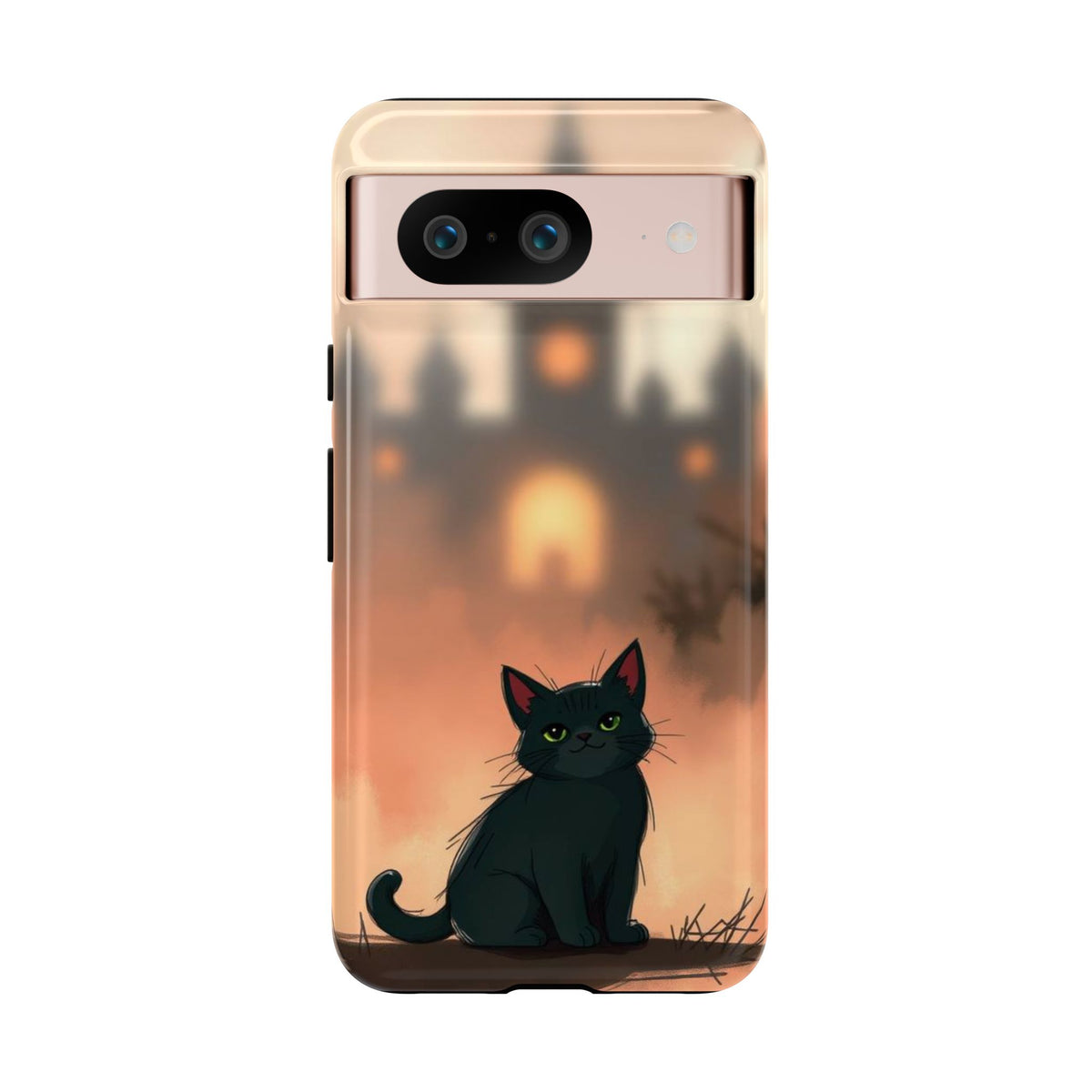 Cute Gothic Cat Design Phone Case - Multicolor Phone Case - Google Pixel 8 / Glossy