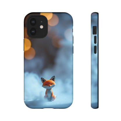 iPhone 12 Mini / Glossy Phone Case - Cute Misty Fox Design Phone Case