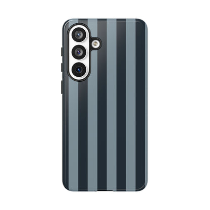 Dark Blue Stripe Pattern Phone Case - Blue Phone Case - Samsung Galaxy S26 Plus / Glossy