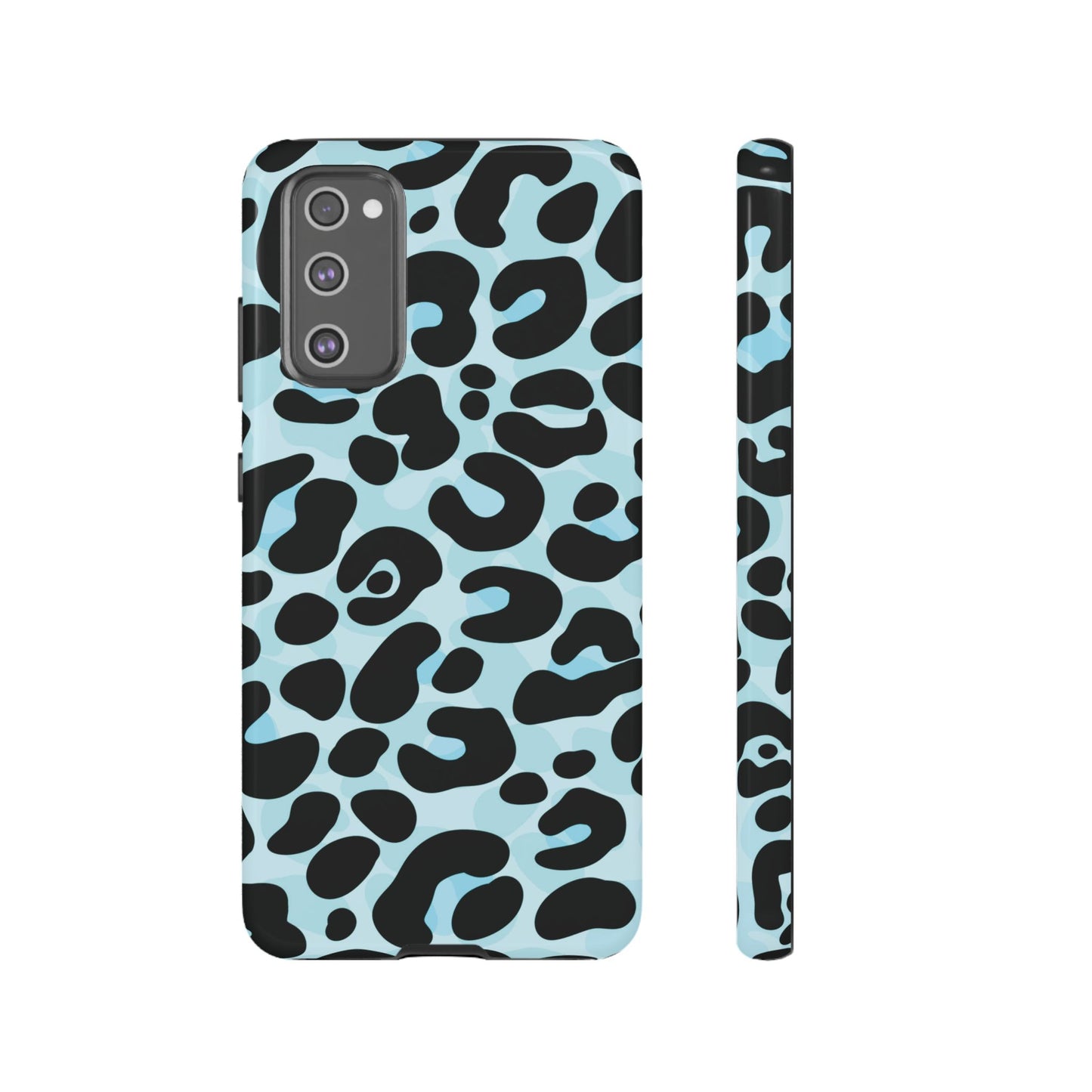 Cool Aqua Leopard Print Phone Case
