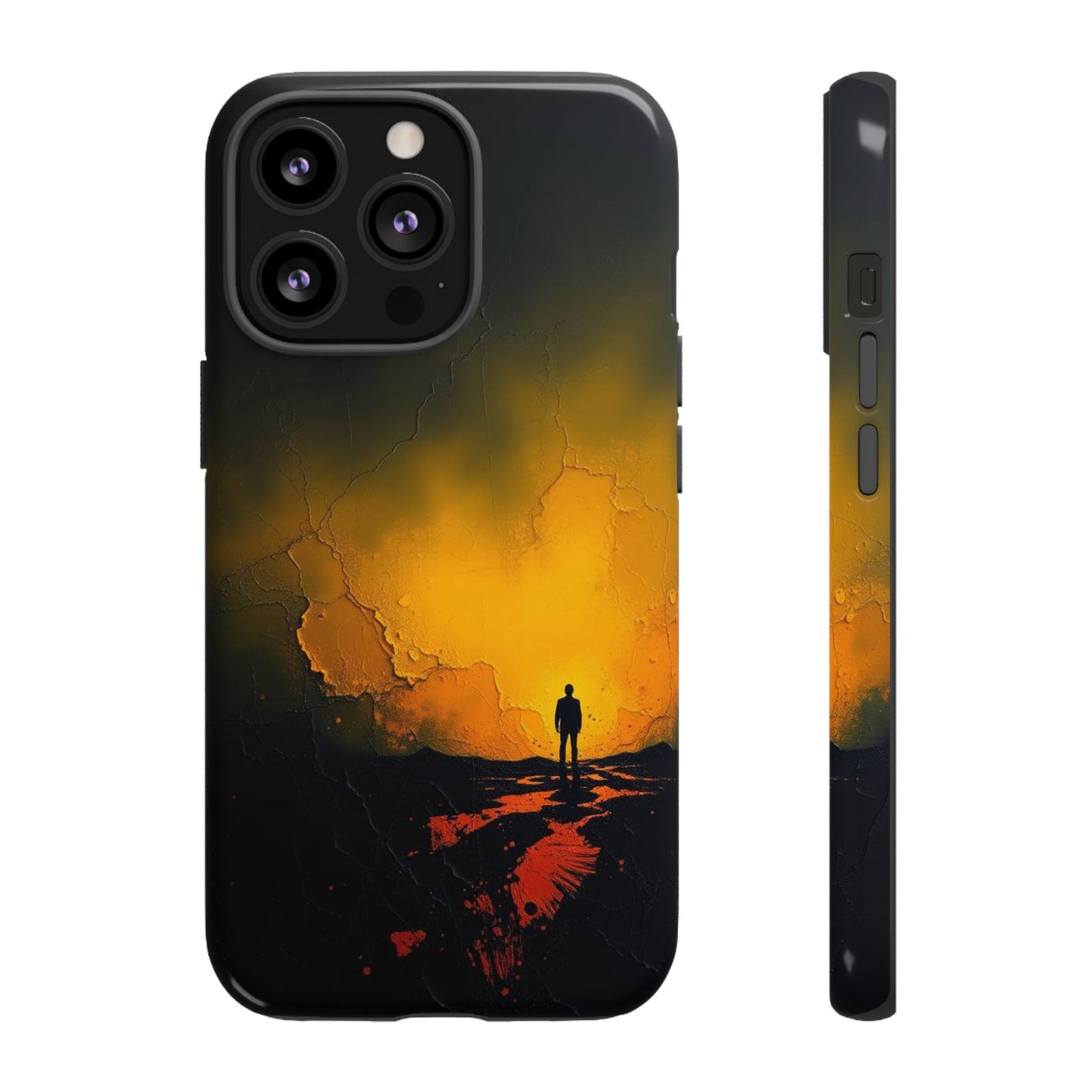 Acrylic Mysterious Figure Phone Case