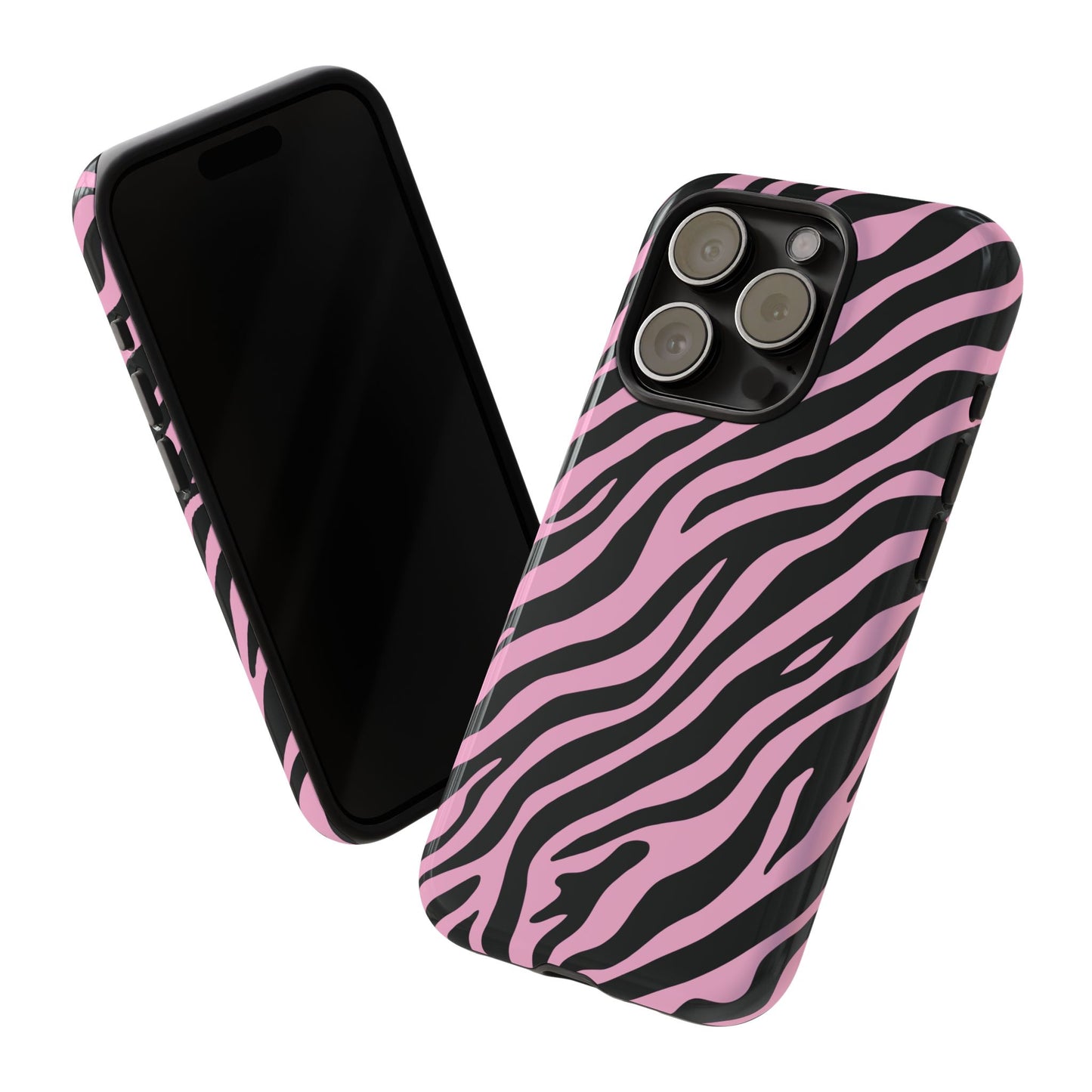 Stylish Blush Zebra Print Phone Case