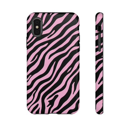Stylish Blush Zebra Print Phone Case