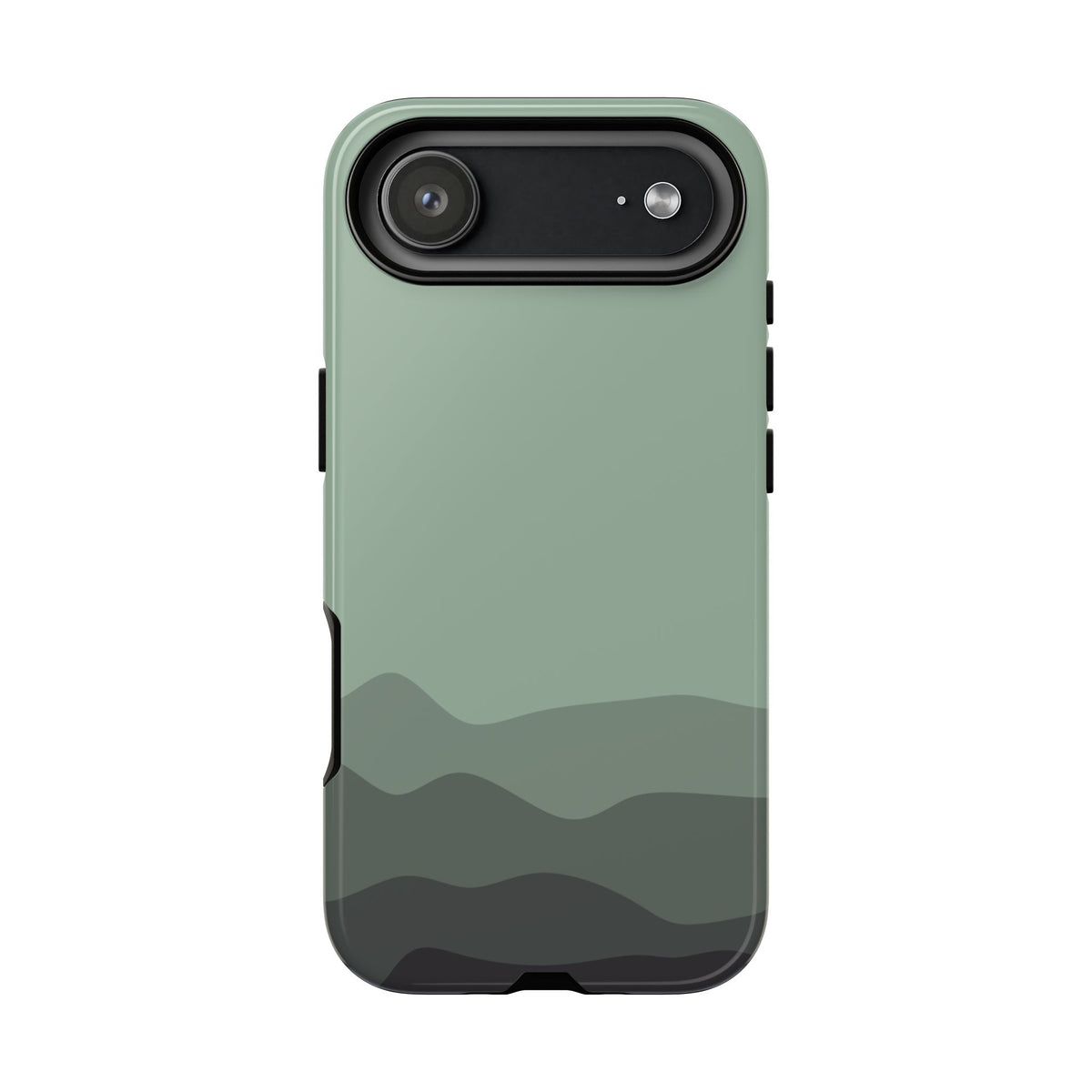 Green Abstract Waves Protective Phone Case - Green Phone Case - iPhone 17 Air / Glossy