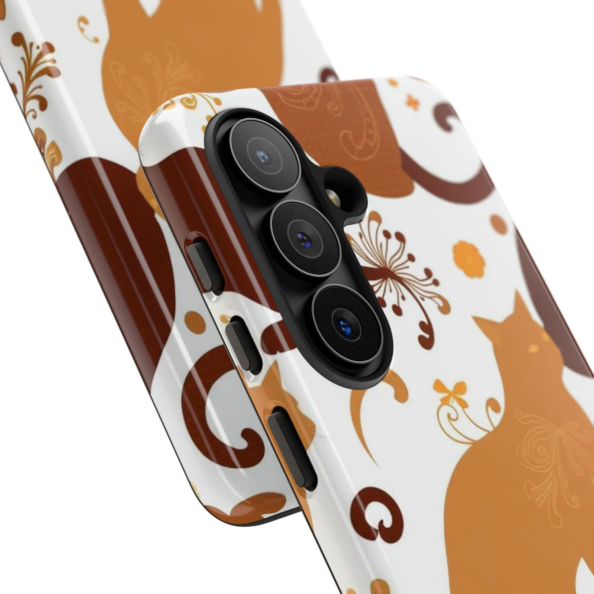 Abstract Cat Pattern Phone Case - Multicolor Phone Case