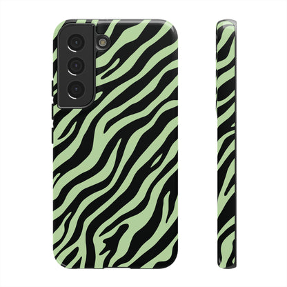 Stylish Mint Zebra Print Phone Case