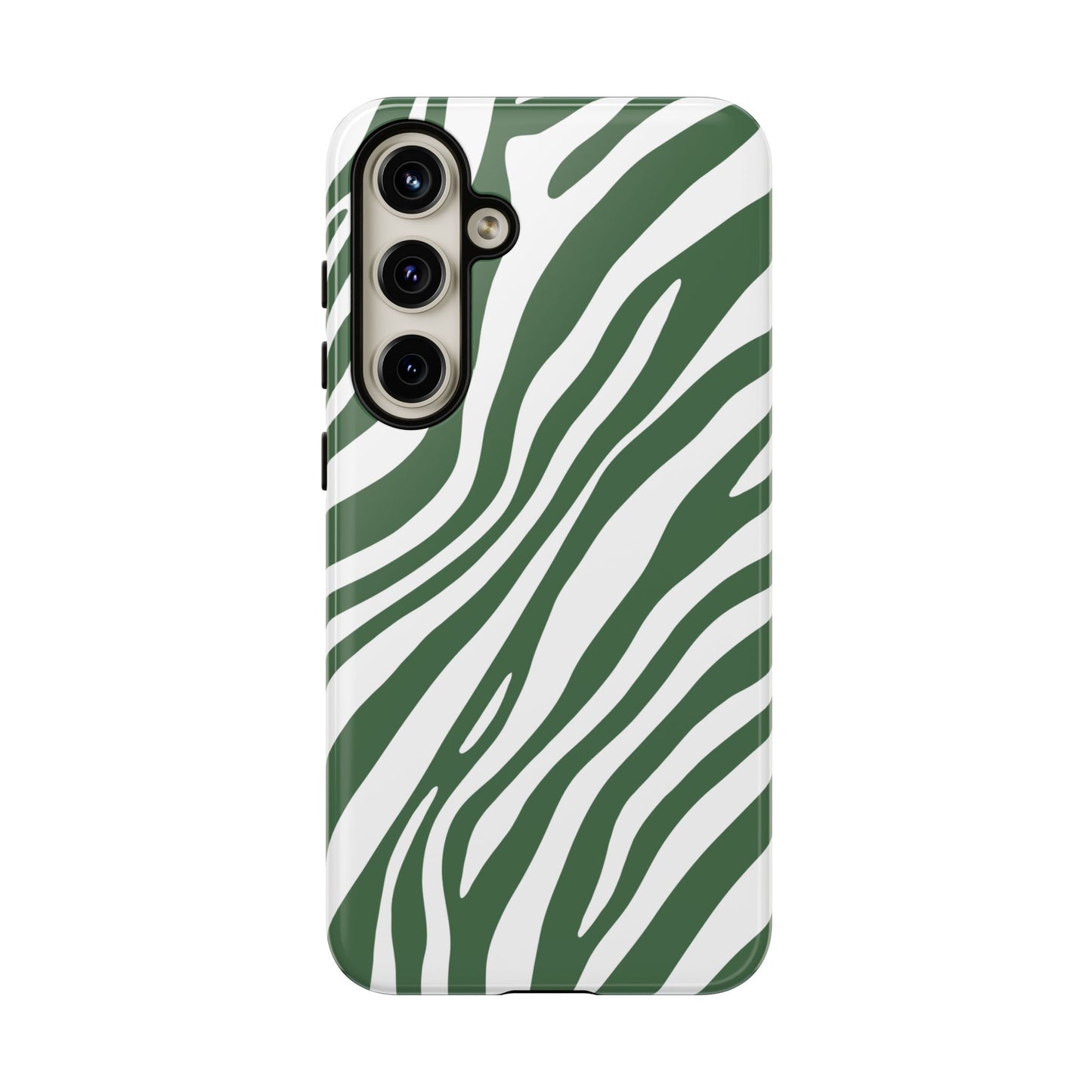 Modern Sage Zebra Print Phone Case