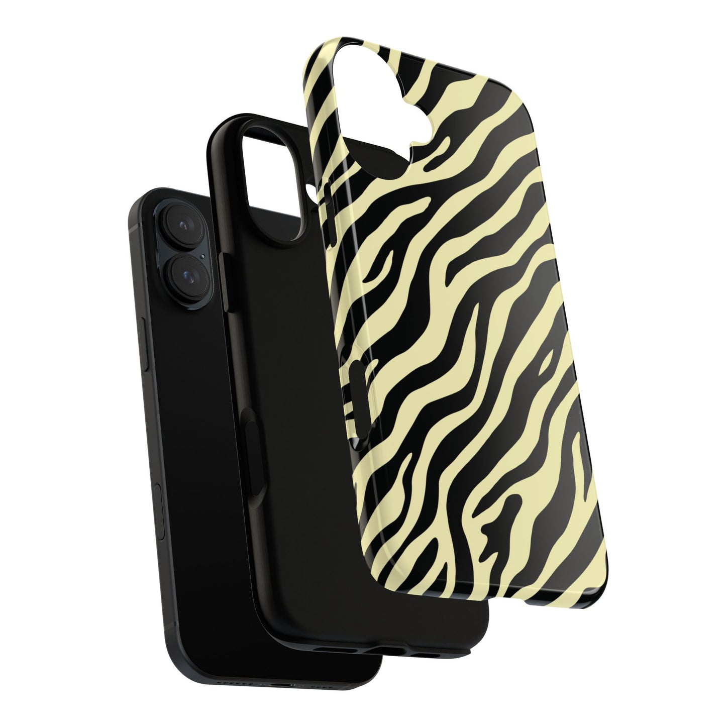 Stylish Neutral Zebra Print Phone Case