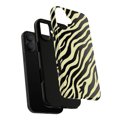 Stylish Neutral Zebra Print Phone Case