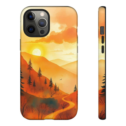 Golden Sunset Design Phone Case - Multicolor Phone Case - iPhone 12 Pro Max / Glossy