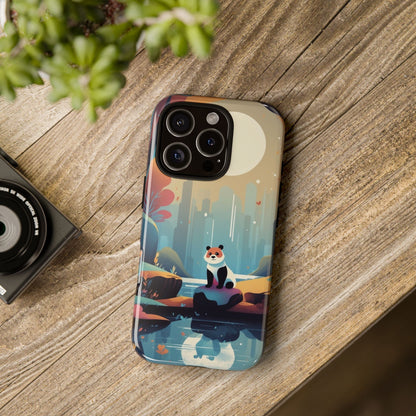 Stylised Panda Design Phone Case - Multicolor Phone Case