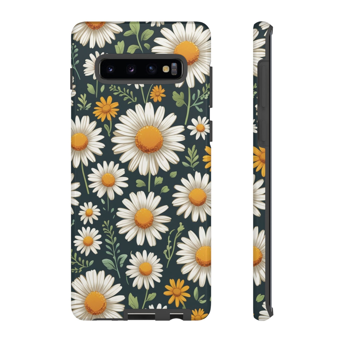 Samsung Galaxy S10 Plus / Glossy Phone Case - Daisies Floral Pattern 3 Phone Case