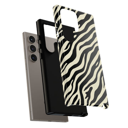 Chic Ivory Zebra Print Phone Case