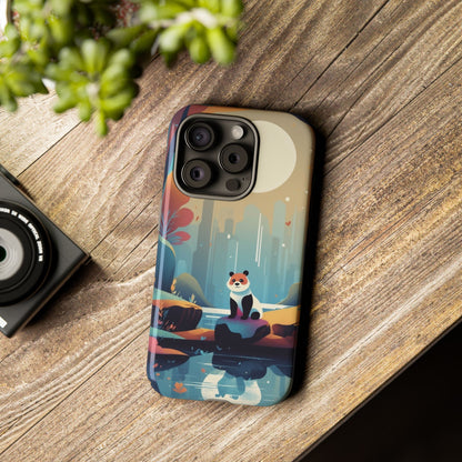 Stylised Panda Design Phone Case - Multicolor Phone Case
