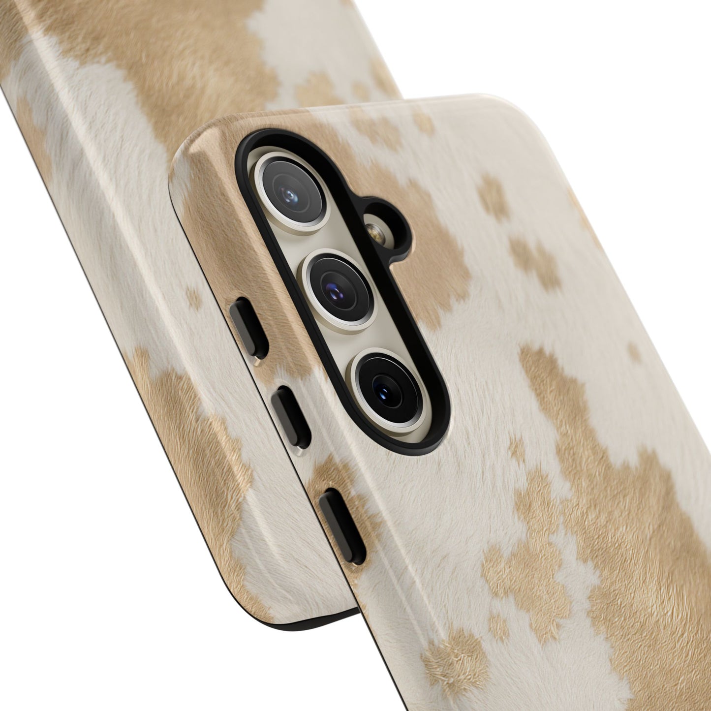 Elegant Champagne Cow Print Phone Case