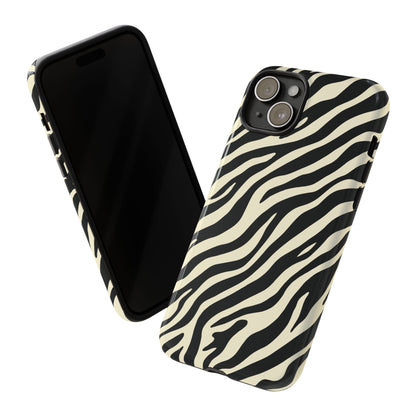 Chic Ivory Zebra Print Phone Case