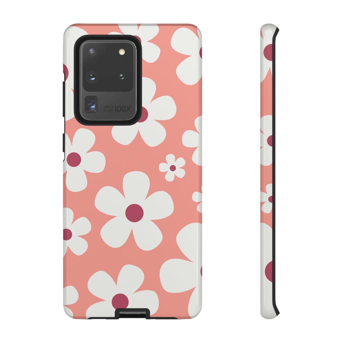 Cute Pink Daisy Pattern #2 Phone Case - Pink Phone Case - Samsung Galaxy S20 Ultra / Glossy