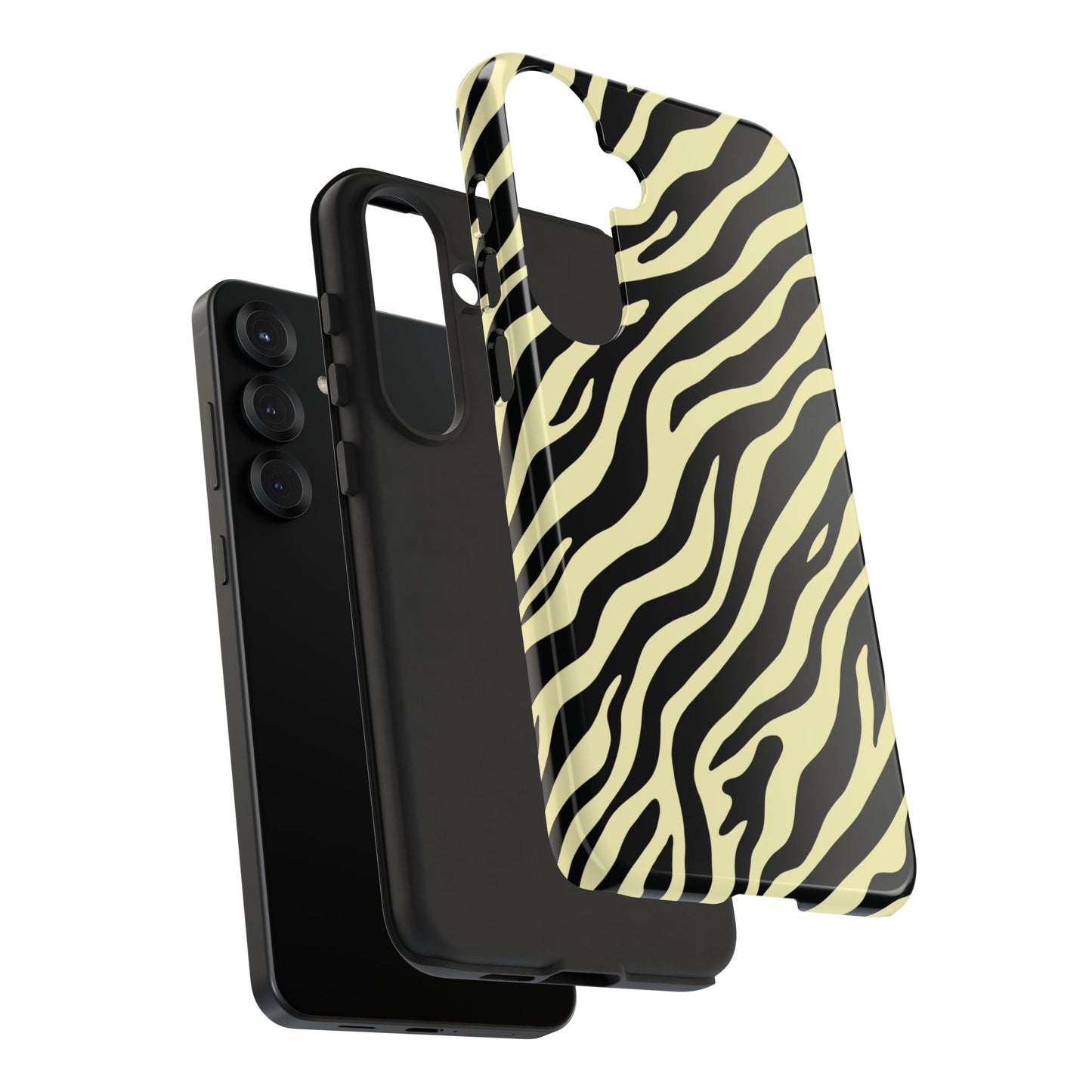 Stylish Neutral Zebra Print Phone Case