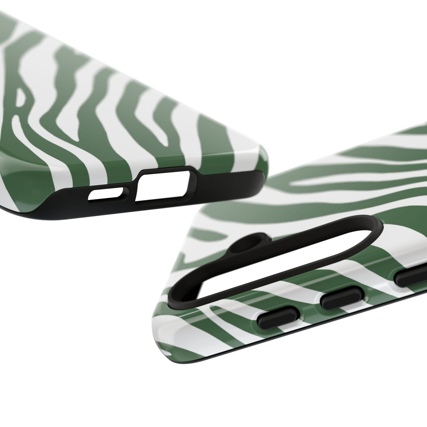Modern Sage Zebra Print Phone Case