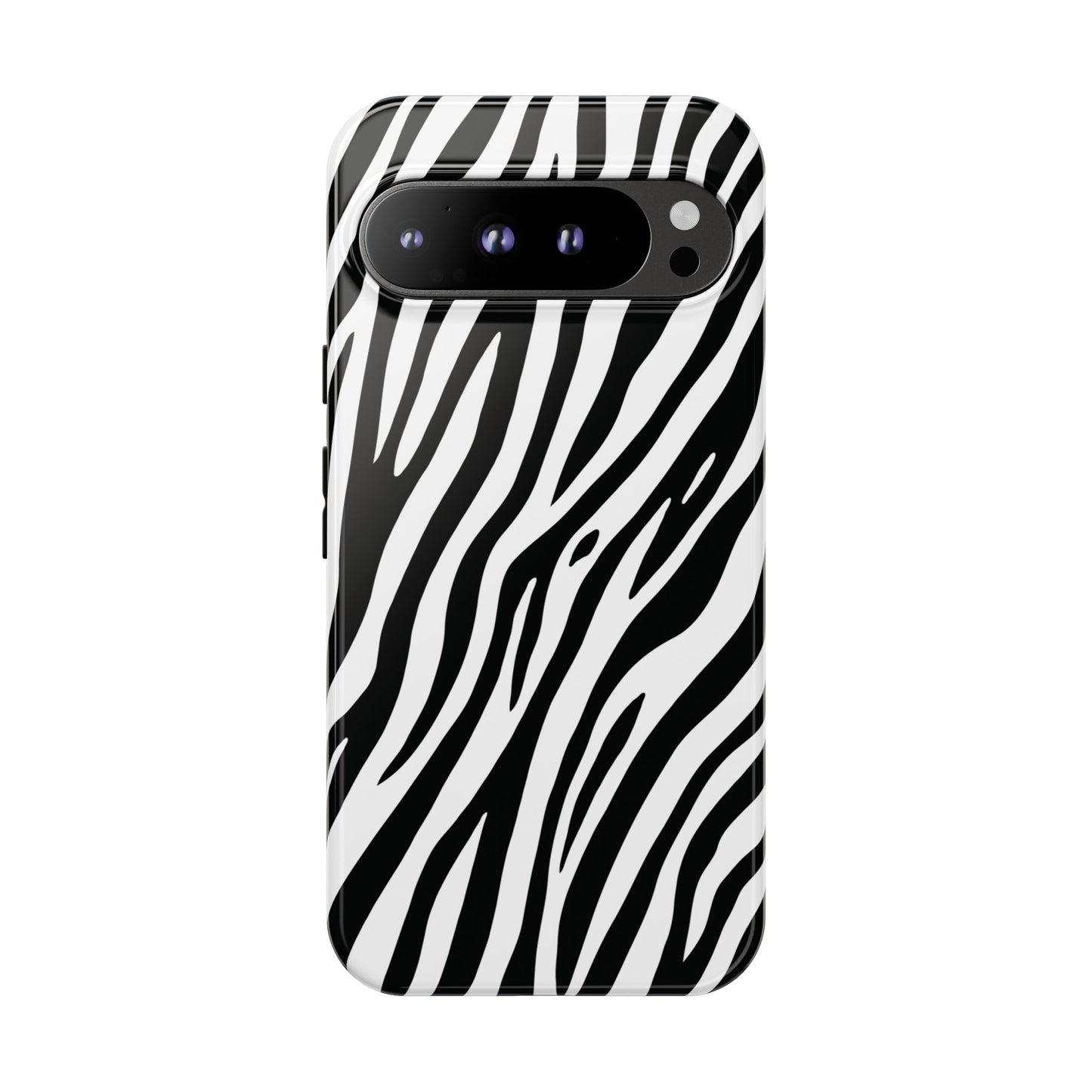 Monochrome Tiger Print Phone Case