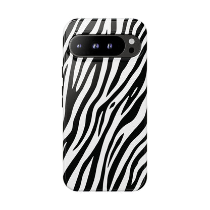 Monochrome Tiger Print Phone Case