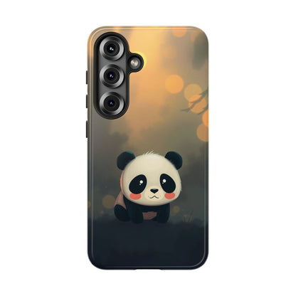 Cute Gothic Panda Design Phone Case