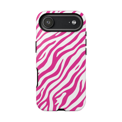 Stylish Hot Pink Zebra Print Phone Case